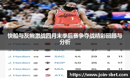快船与灰熊激战四月末季后赛争夺战精彩回顾与分析